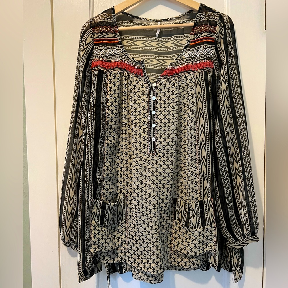 Free People Feather in the Wind Tunic